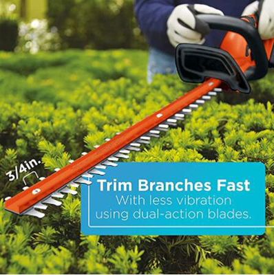 trimmers de haie de portée d'Ion Battery Electric Hedge Cordless de lithium de l'acier 40V allié longs