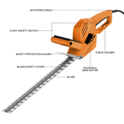 longue lame du trimmer de haie de portée de la petite batterie 20V électrique sans fil 450MM