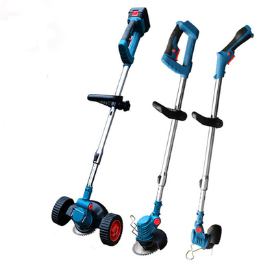 Tondeuse à gazon sans fil 850W 24V avec lame en plastique pivotante pour travaux de jardin
