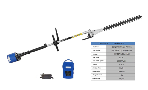 trimmer de haie télescopique de longue portée légère de la batterie 1KW de 600mm sans fil